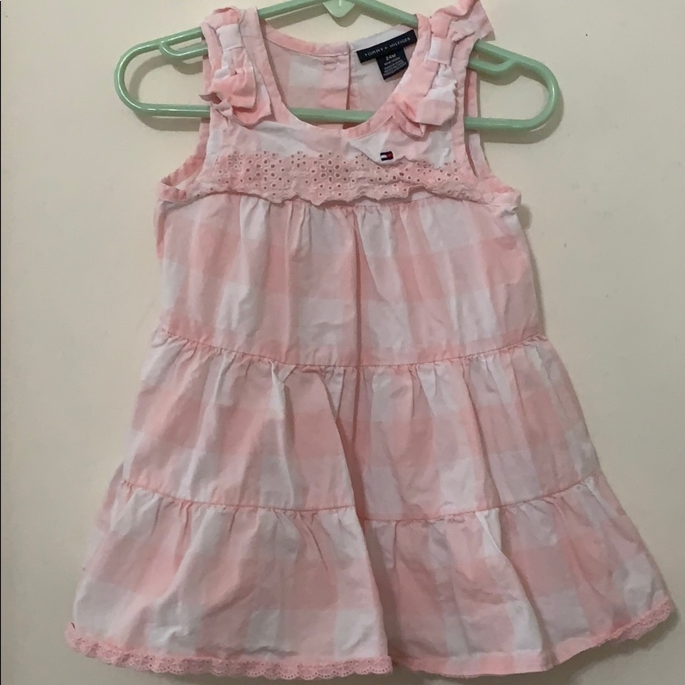 Beautiful pink and white dress